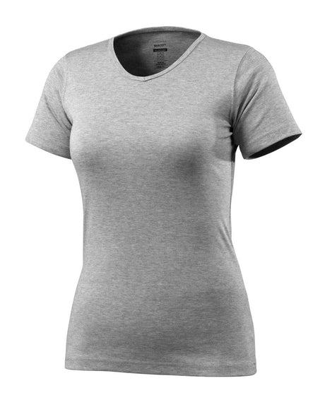 T-shirt met V-hals Dames 51584 - 08 - grijs-gemêleerd