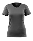 T-shirt met V-hals Dames 51584 - 18 - donkerantraciet