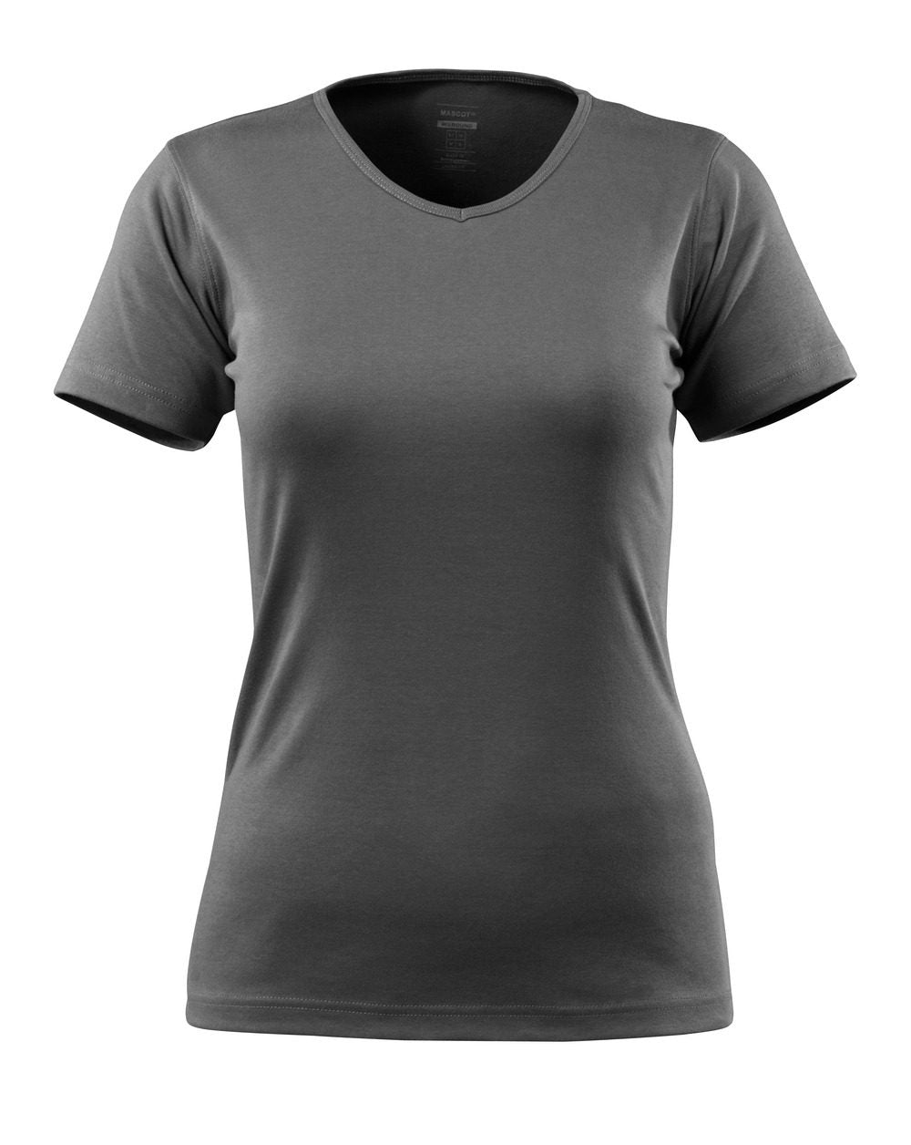 T-shirt met V-hals Dames 51584 - 18 - donkerantraciet