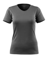 T-shirt met V-hals Dames 51584 - 18 - donkerantraciet