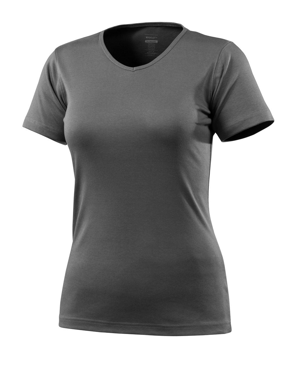 T-shirt met V-hals Dames 51584 - 18 - donkerantraciet