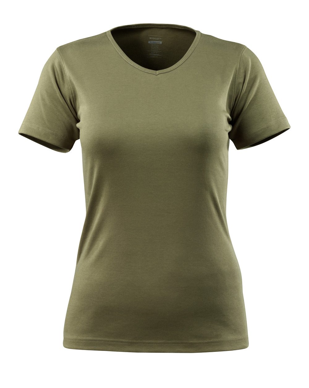 T-shirt met V-hals Dames 51584 - 33 - mosgroen