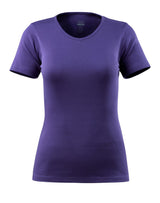 T-shirt met V-hals Dames 51584 - 95 - paarsblauw