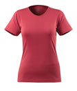 T-shirt met V-hals Dames 51584 - 96 - framboosrood