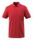 Poloshirt met borstzak 51586 - 02 - rood