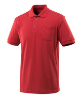 Poloshirt met borstzak 51586 - 02 - rood