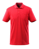 Poloshirt met borstzak 51586 - 202 - signaalrood