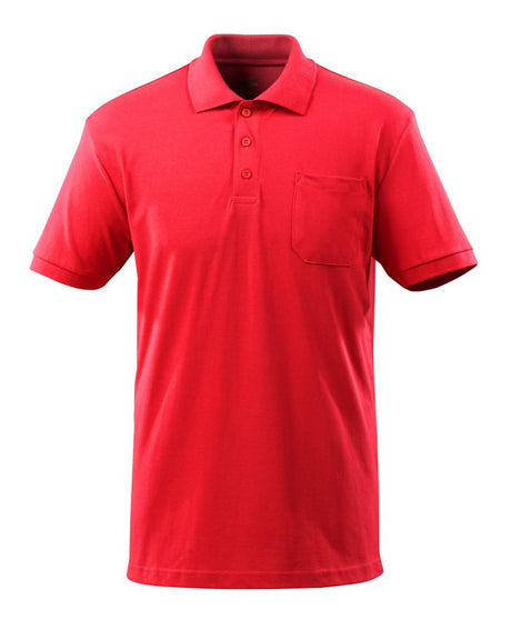 Poloshirt met borstzak 51586 - 202 - signaalrood