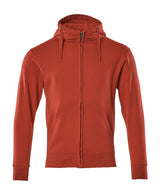 Capuchontrui met rits 51590 - 02 - rood