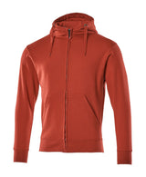 Capuchontrui met rits 51590 - 02 - rood
