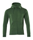 Capuchontrui met rits 51590 - 03 - groen