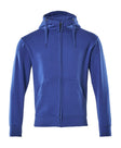 Capuchontrui met rits 51590 - 11 - korenblauw