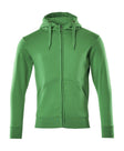 Capuchontrui met rits 51590 - 333 - helder groen