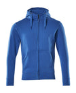 Capuchontrui met rits 51590 - 91 - helder blauw
