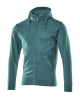Capuchontrui met rits 51590 - 93 - petrol