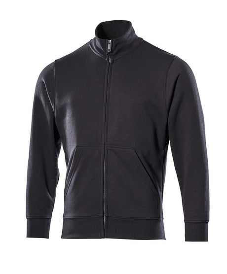 Sweatshirt met rits 51591 - 09 - zwart