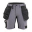 Werkshort Dames 7124 - Medium grijs/Zwart