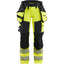 Werkbroek High-Visibility Dames 7022 - High Vis Geel/Zwart