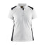 Poloshirt Dames 3390 - Wit/Donkergrijs