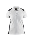 Poloshirt Dames 3390 - Wit/Donkergrijs