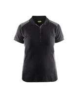 Poloshirt Dames 3390 - Zwart/Grijs