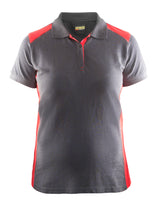 Poloshirt Dames 3390 - Grijs/Rood