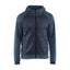 Hooded Hybride Sweatshirt met Rits 3463 - Gevoelloos blauw/Donkerblauw