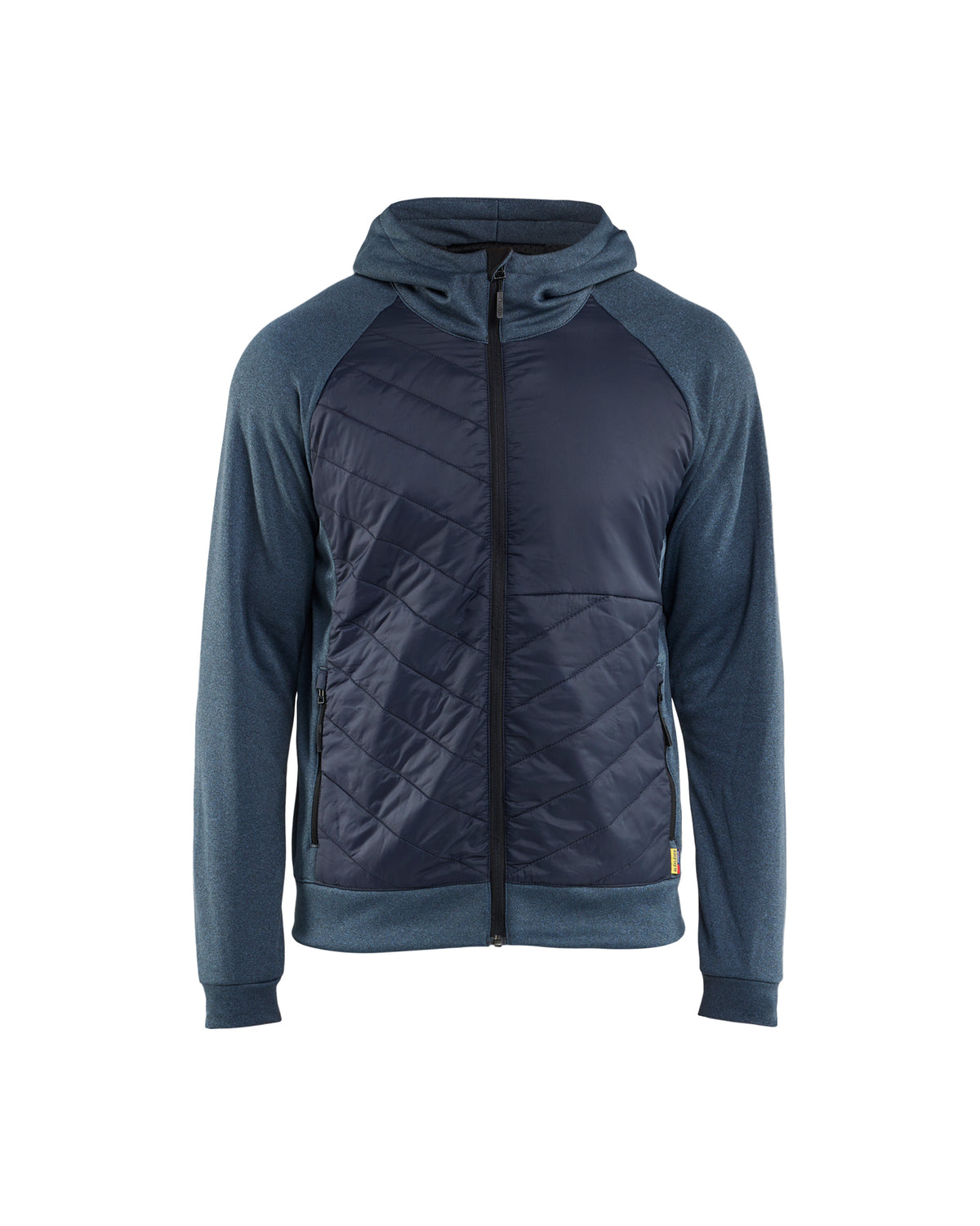 Hooded Hybride Sweatshirt met Rits 3463 - Gevoelloos blauw/Donkerblauw
