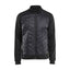 Hybride sweatshirt met rits 3418 - Zwart/Donkergrijs