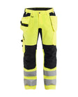 Werkbroek High-Visibility 1552 - High Vis Geel/Zwart