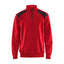Sweatshirt 3353 - rood/zwart