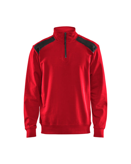 Sweatshirt 3353 - rood/zwart