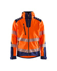 Softshell Jack High-Visibility 4491 - High Vis Oranje/Marineblauw