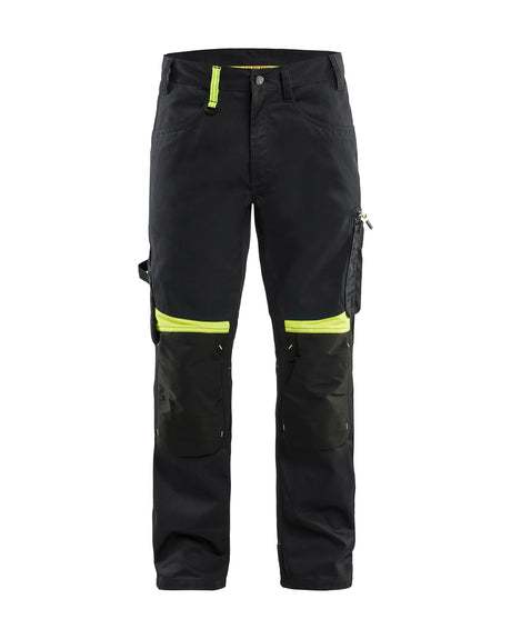 Werkbroek 1556 - Zwart/High Vis Geel