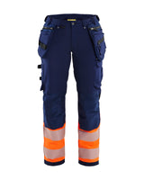 High-Visibility Werkbroek Dames 7193 - Marineblauw/Oranje