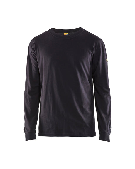 T-shirt Lange Mouwen Vlamvertragend Inherent 3483 - Marineblauw