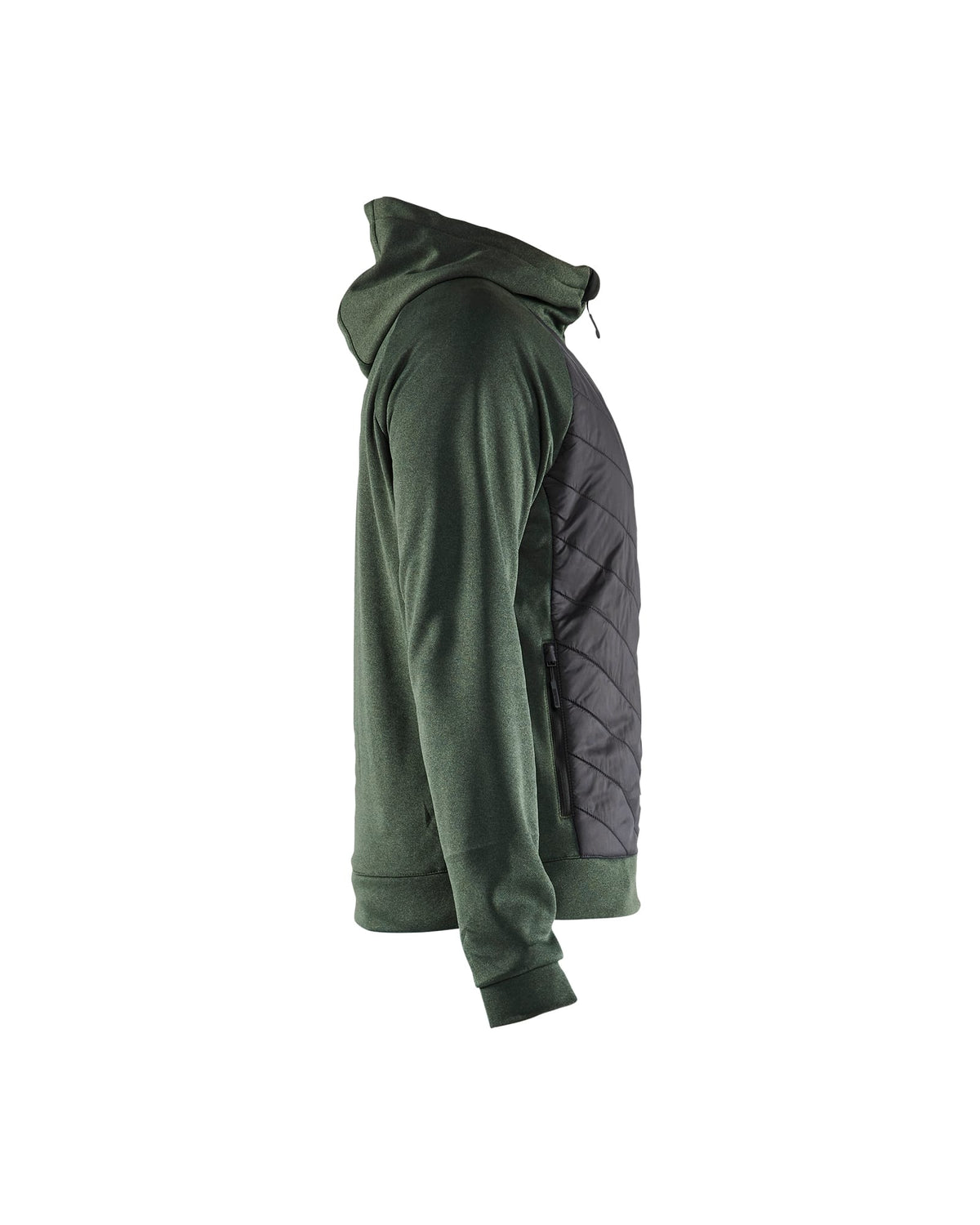 Hooded Hybride Sweatshirt met Rits 3463