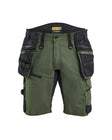Werkshort STRIKER 1972 - Donker herfstgroen/Zwart