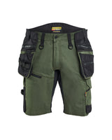 Werkshort STRIKER 1972 - Donker herfstgroen/Zwart