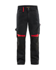 Werkbroek 1556 - Zwart/Rood