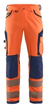 Werkbroek High-Visibility 1197 - High Vis Oranje/Marineblauw