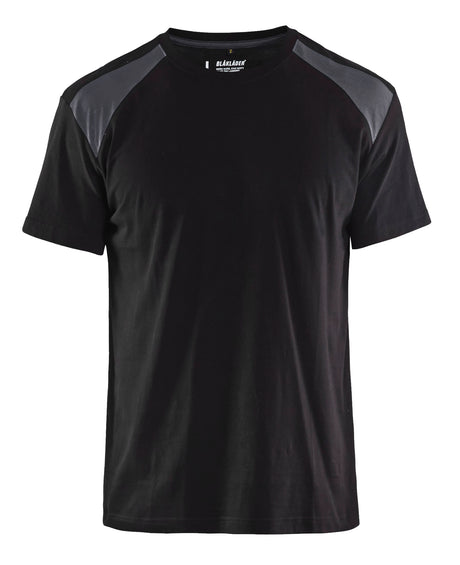 T-shirt Industrie 3379 - Zwart/Medium grijs