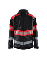 Softshell Jack High-Visibility 4494 - Zwart/High Vis Rood