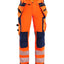 High-Visibility Werkbroek Dames 7197 - High Vis Oranje/Marineblauw