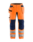 Werkbroek High-Visibility 1552 - High Vis Oranje/Marineblauw