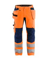 Werkbroek High-Visibility 1552 - High Vis Oranje/Marineblauw