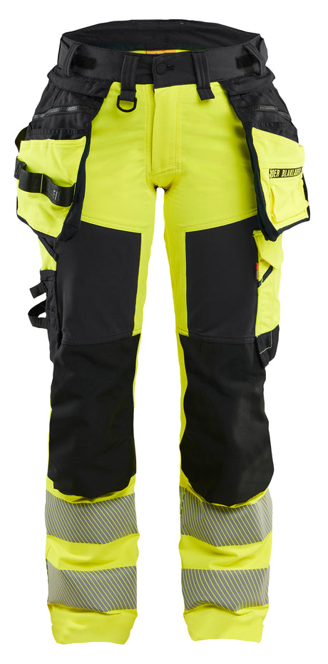 Werkbroek High-Visibility Dames 7022 - High Vis Geel/Zwart