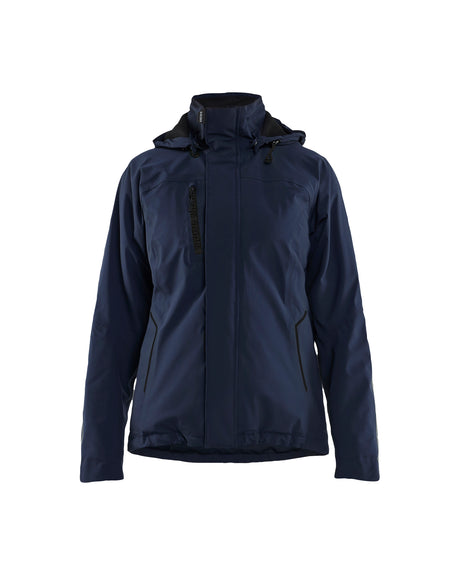 Winterjas Dames 4408 - Donker marineblauw/Zwart