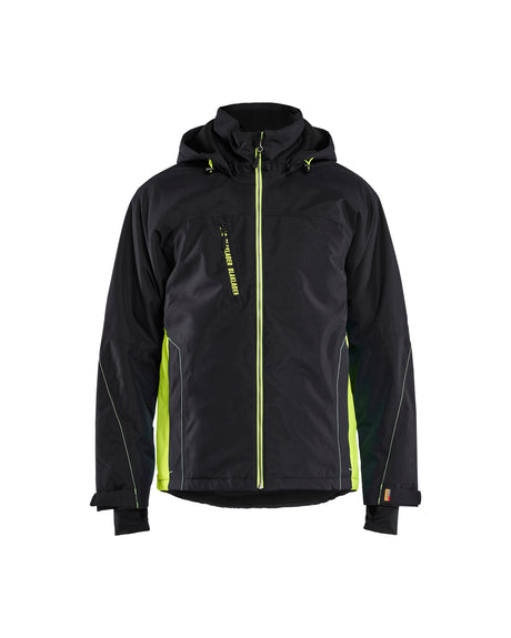 Lichtgewicht winterjas 4890 - Zwart/High Vis Geel