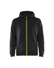 Hooded Sweatshirt met Rits 3363 - Zwart/High Vis Geel